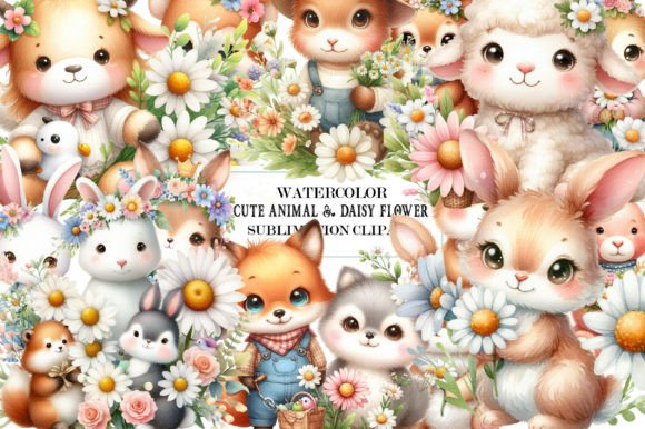 Cute Animal & Daisy Flower Clipart: A Designer's Guide