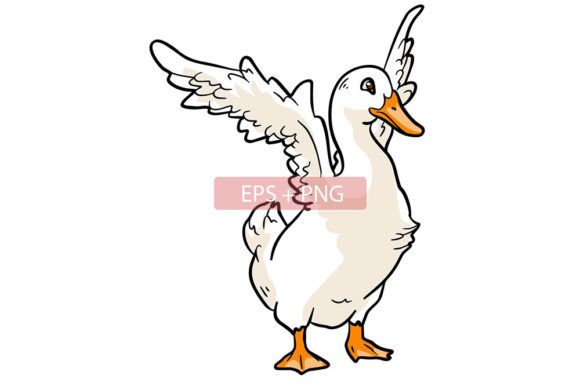 Duck Bird Animal Illustration: A Versatile Asset for Modern Design