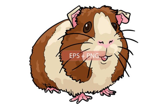 Guinea Pig Illustration: A Charming Asset for Any Project