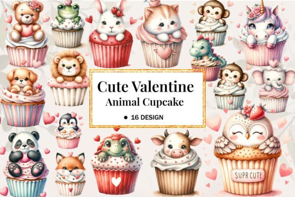 Sweeten Your Valentine Designs with This Cupcake Clipart Bundle