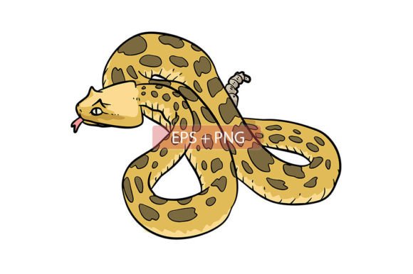 Viper Snake Animal Illustration: A Bold Vector Asset for Modern Design
